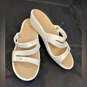 CROCS White Patricia sandal size 11 NWOT